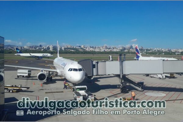 Rio Grande do Sul fica em primeiro lugar no ranking dos estados com maior aumento percentual na chegada de turistas internacionais em 2025 Aeroporto Salgado Filho em Porto Alegre - Sortimento Divulgação Turística