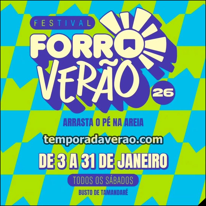 Shows Forró Verão 2026 em João Pessoa - Programação Forró Verão 2026 em João Pessoa - divulgacaoturistica.com