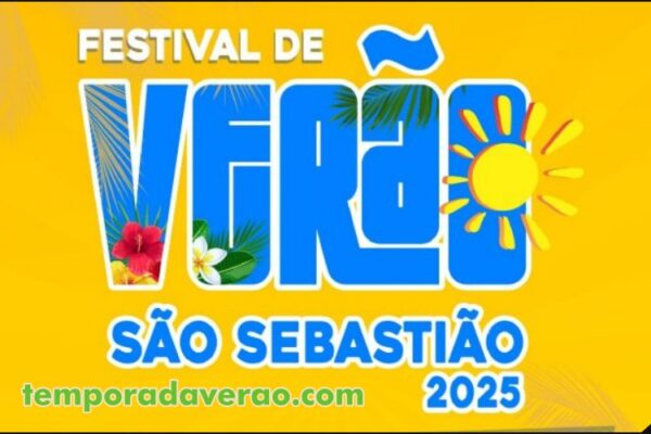 Festival de Verão 2025 em São Sebastião no litoral paulista : programação de shows da Costa Sul a Norte