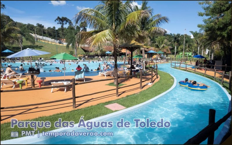 Parque das Águas de Toledo é opção de lazer gratuito na temporada de verão