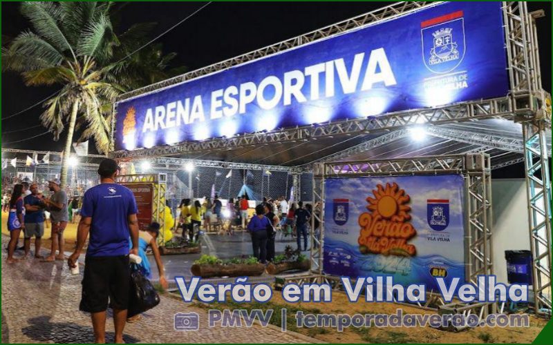 Programação da Arena de Verão na Praia da Costa em Vila Velha no Espírito Santo