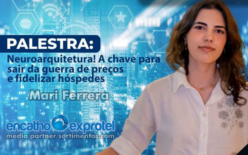 Mari Ferreira no Encatho & Exprotel - Sortimento Divulgação Turística