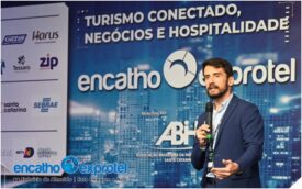 Palestra de Bruno Wendling no Encatho & Exprotel - sortimentos.com media partner