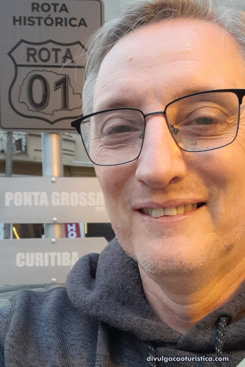 Fabio Juchen na Rota 01 Mototurismo em Ponta Grossa no Paraná