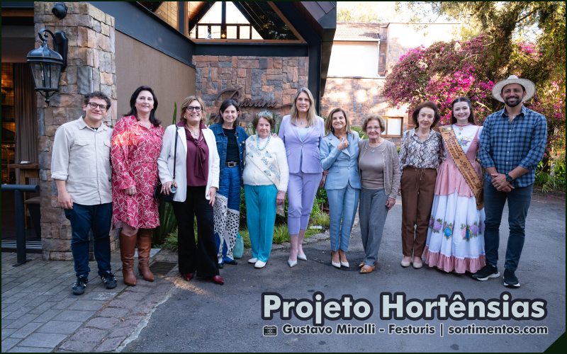 Padrinhos do Projeto Hortênsias que será lançado no Festuris Gramado - divulgacaoturistica.com