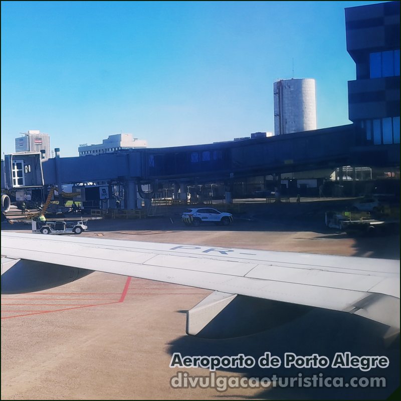 Aeroporto Salgado Filho em Porto Alegre - Sortimento Divulgação Turistica