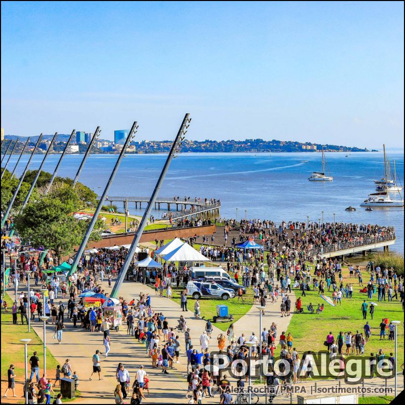 Orla do Guaíba em Porto Alegre - Turismo no Rio Grande do Sul - divulgacaoturistica.com
