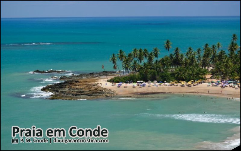 Praia em Conde no litoral da Paraíba - divulgacaoturistica.com