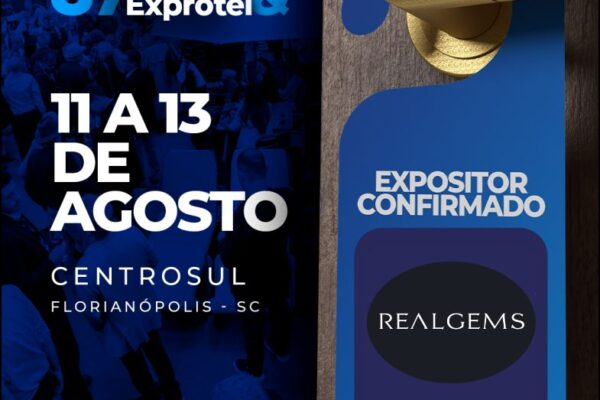 Realgems Cosméticos e Amenities no Encatho & Exprotel 2026 - divulgacaoturistica.com