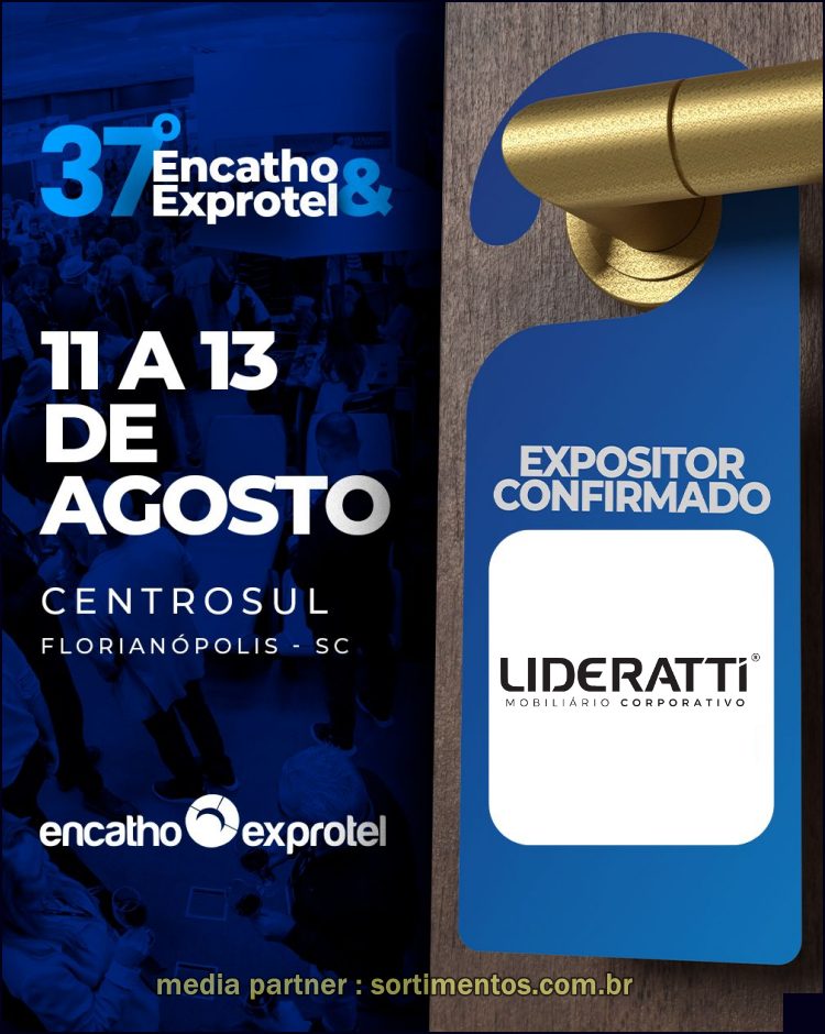 Encatho & Exprotel 2026 : Lideratti Mobiliário Corporativo apresenta soluções para restaurantes e hotéis - divulgacaoturistica.com