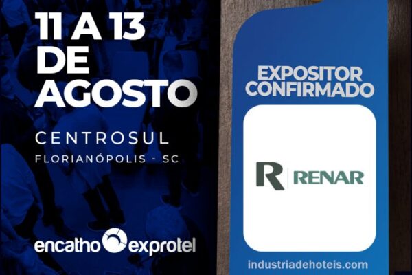 Encatho & Exprotel 2026 : Renar Móveis Corporativo aposta em madeira maciça