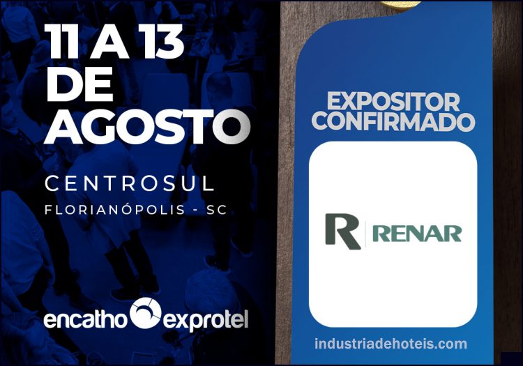 Encatho & Exprotel 2026 : Renar Móveis Corporativo aposta em madeira maciça