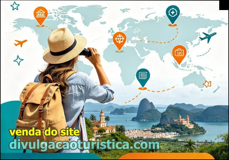 Divulgação Turística : venda dos domínios e do site ativo monetizado